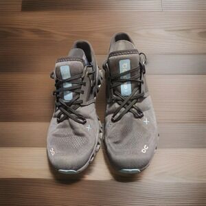 ON Men's Cloud X 3 Sneakers Grey Blue Size M9 Shoes Sneakers